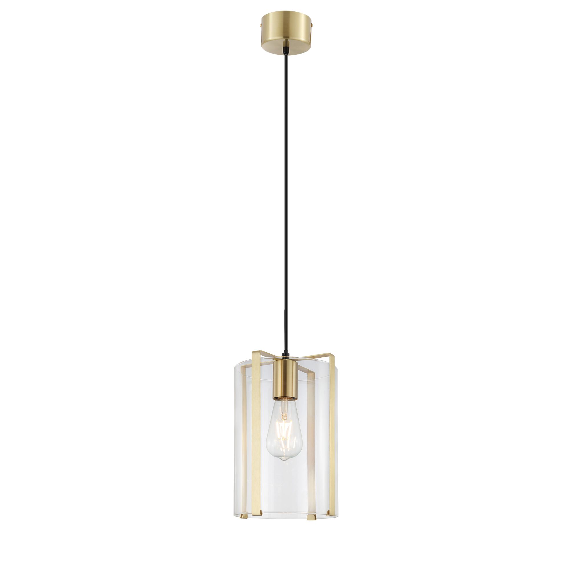 Saiphi Gold effect Pendant ceiling light, (Dia)185mm