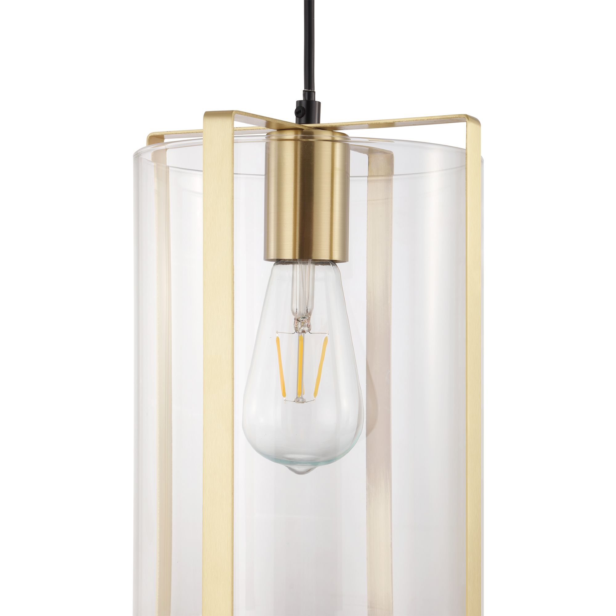 Saiphi Gold effect Pendant ceiling light, (Dia)185mm