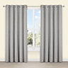 Salla Concrete Plain Lined Eyelet Curtains (W)228cm (L)228cm, Pair