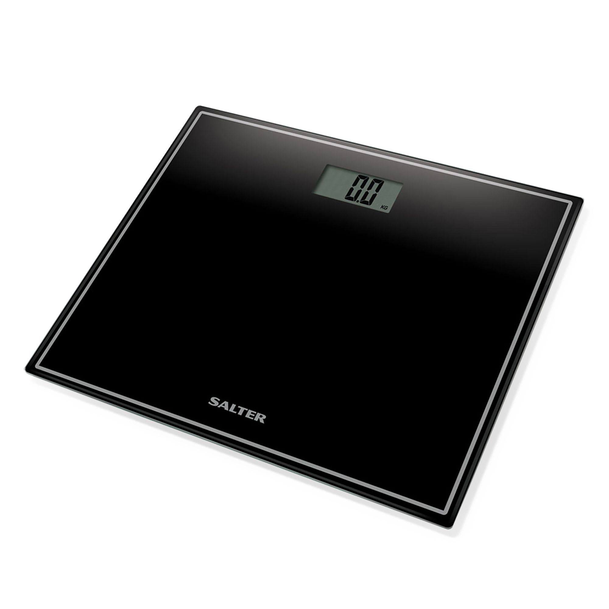 Salter Black Compact Electronic Digital bathroom scales