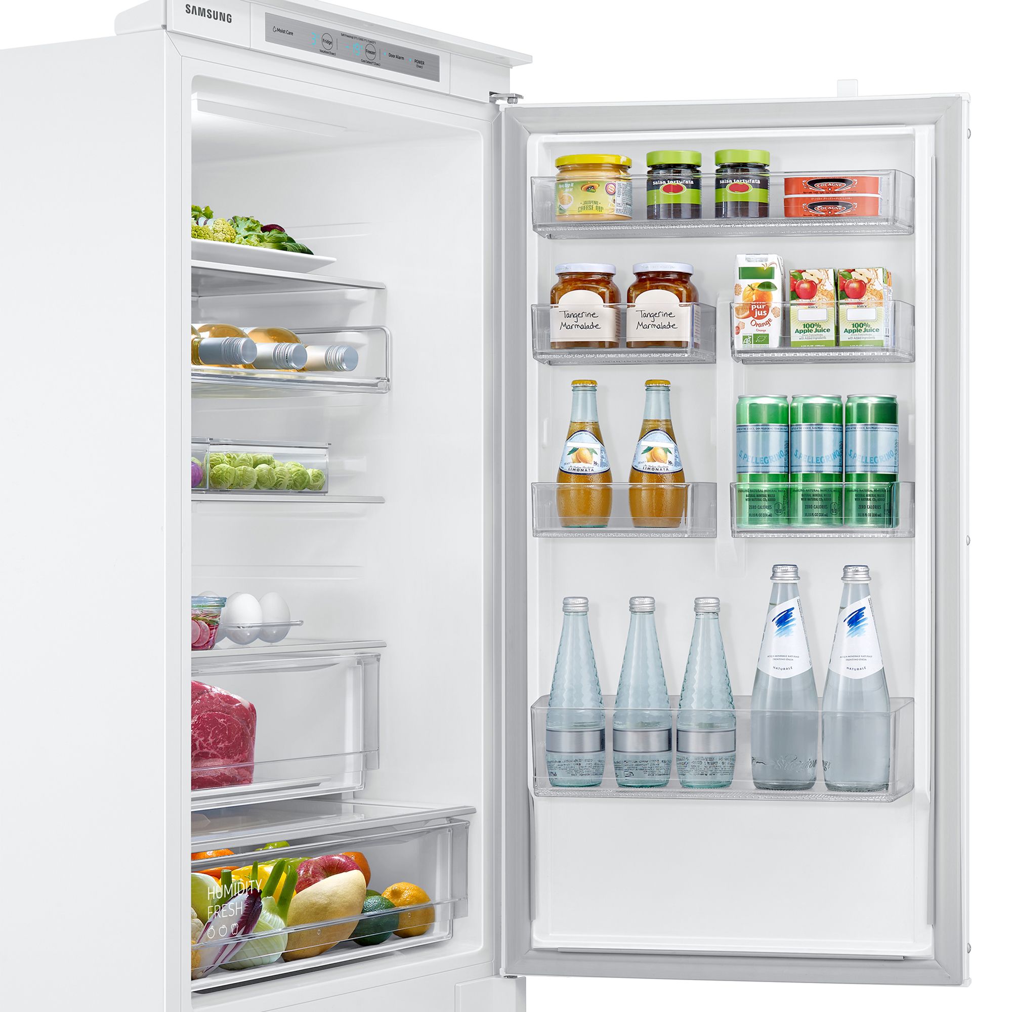 Samsung BRB26705DWW_WH Built-in Frost free Fridge freezer - White