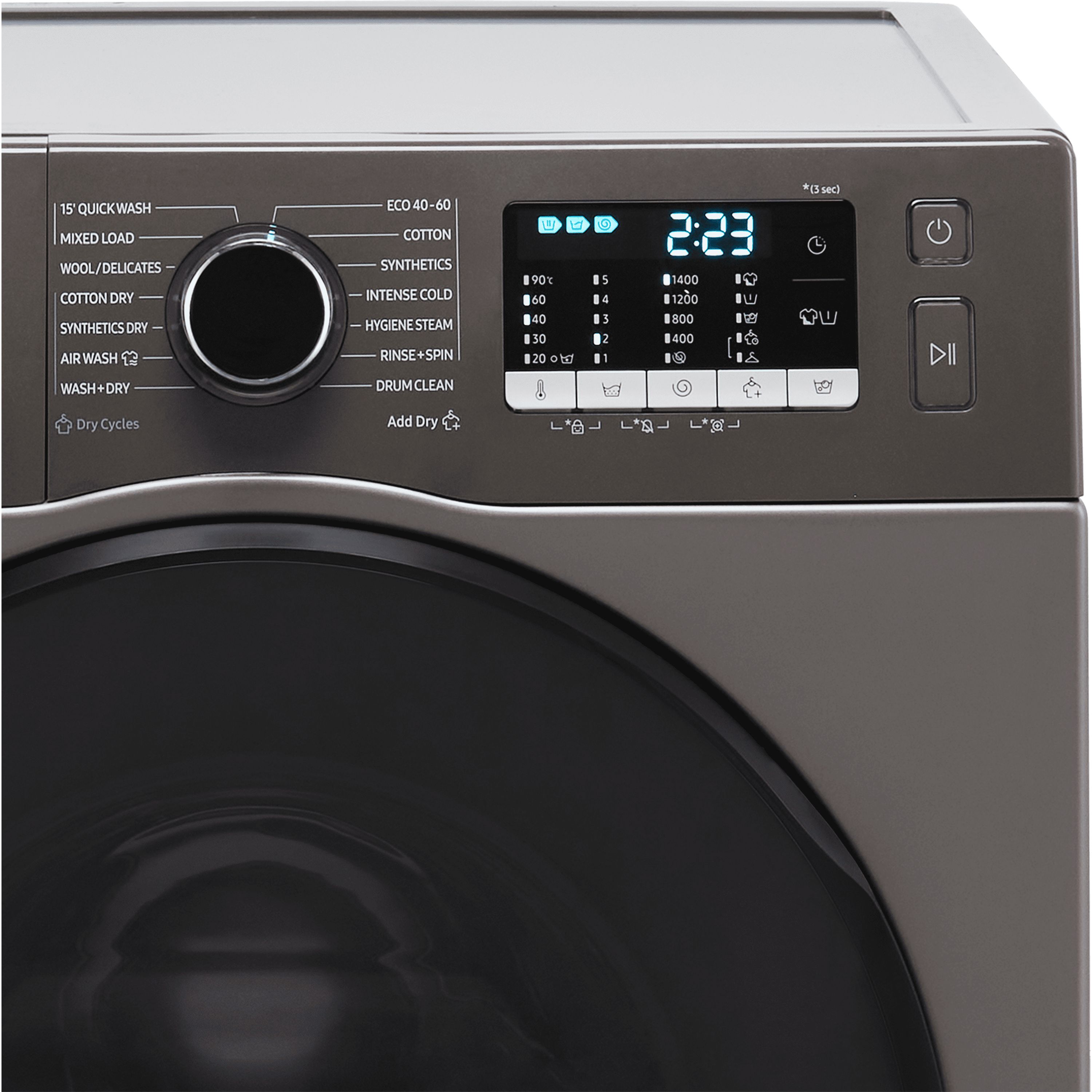 Samsung WD80TA046BX 8kg/5kg Freestanding Condenser Washer dryer - Graphite