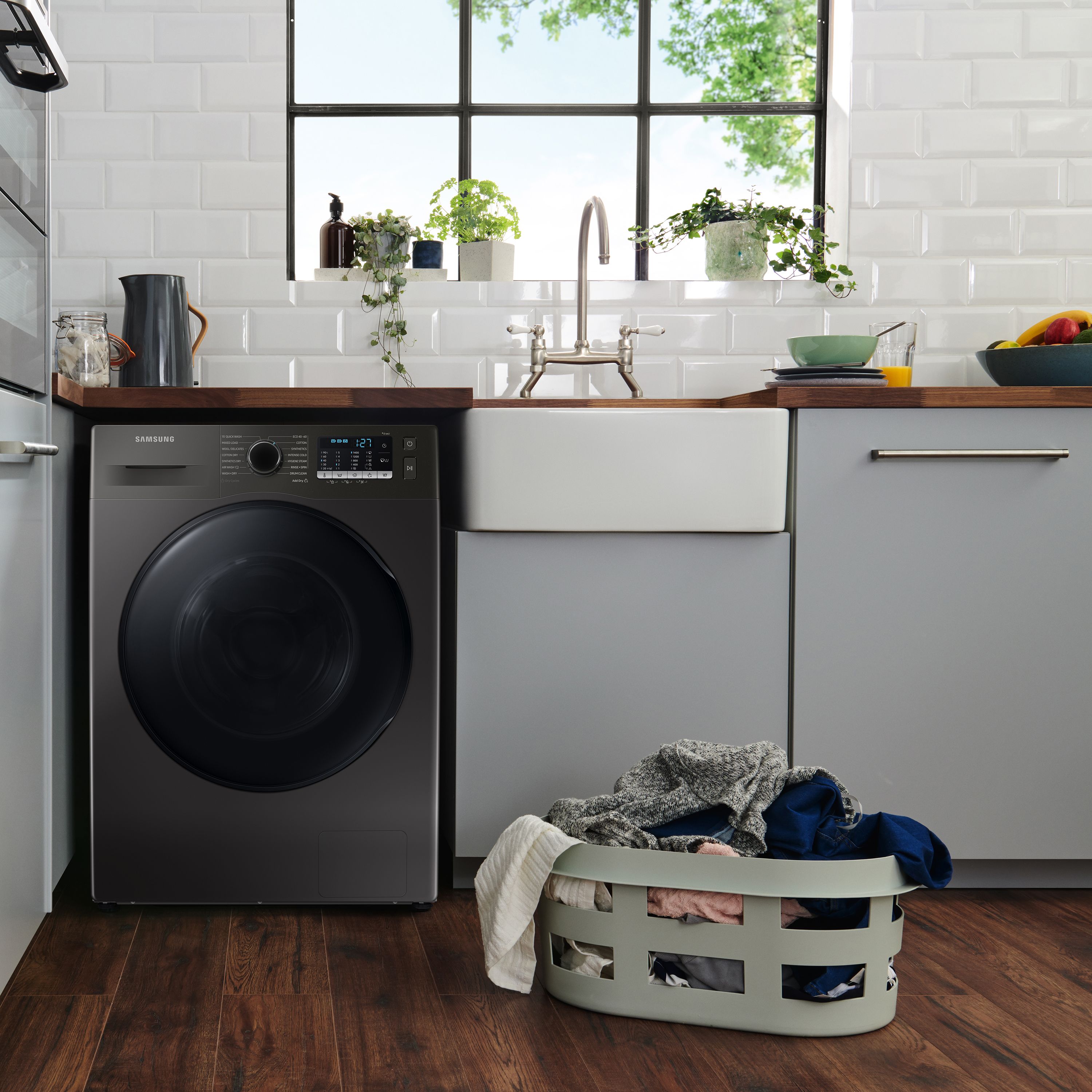 Samsung WD80TA046BX 8kg/5kg Freestanding Condenser Washer dryer - Graphite