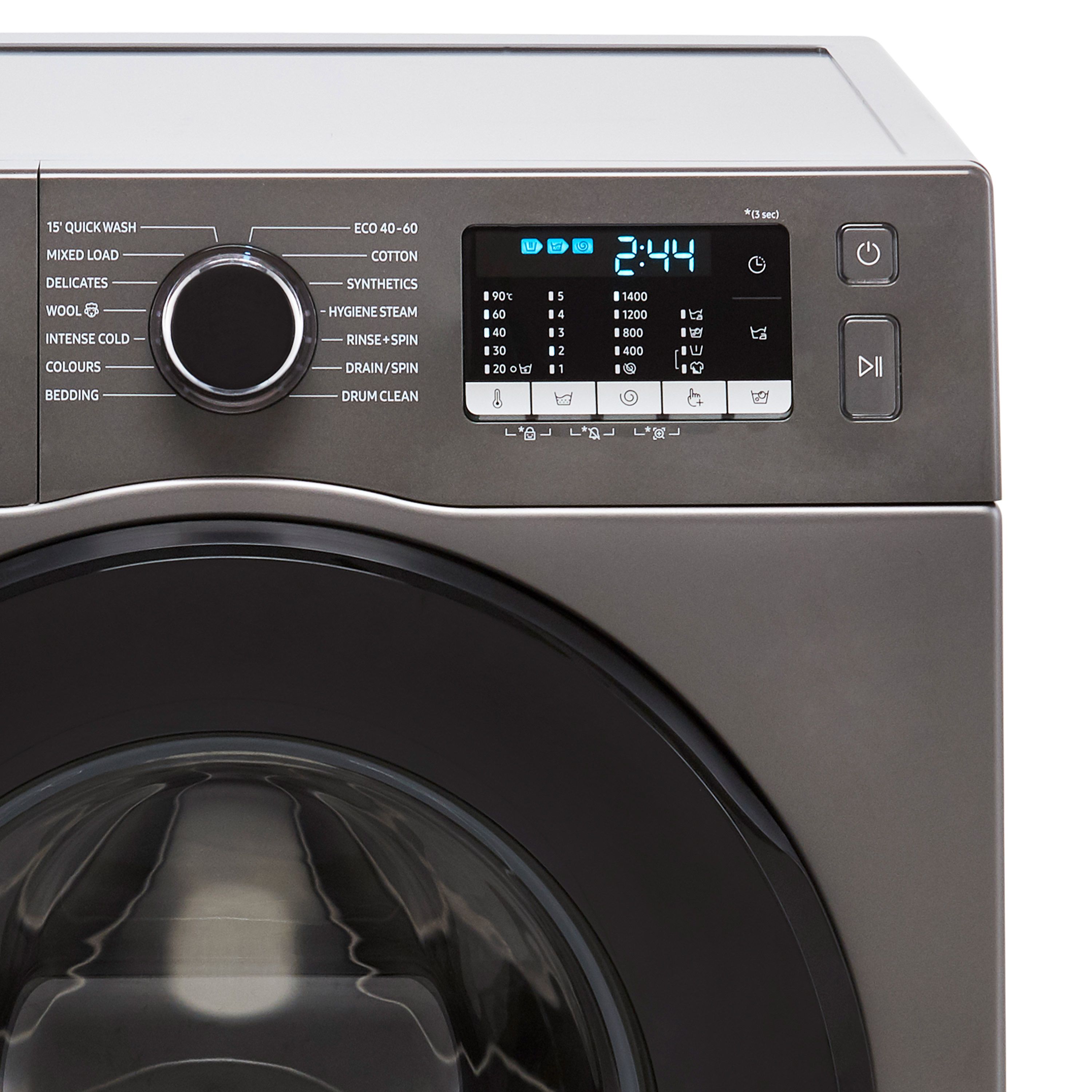 Samsung WW90TA046AX 9kg Freestanding 1400rpm Washing machine - Graphite