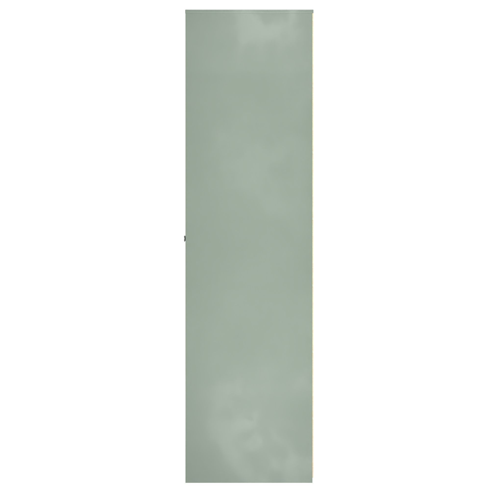 San Jose Ready assembled Contemporary Green Tall Triple Wardrobe With 1 mirror door (H)1960mm (W)1108mm (D)530mm