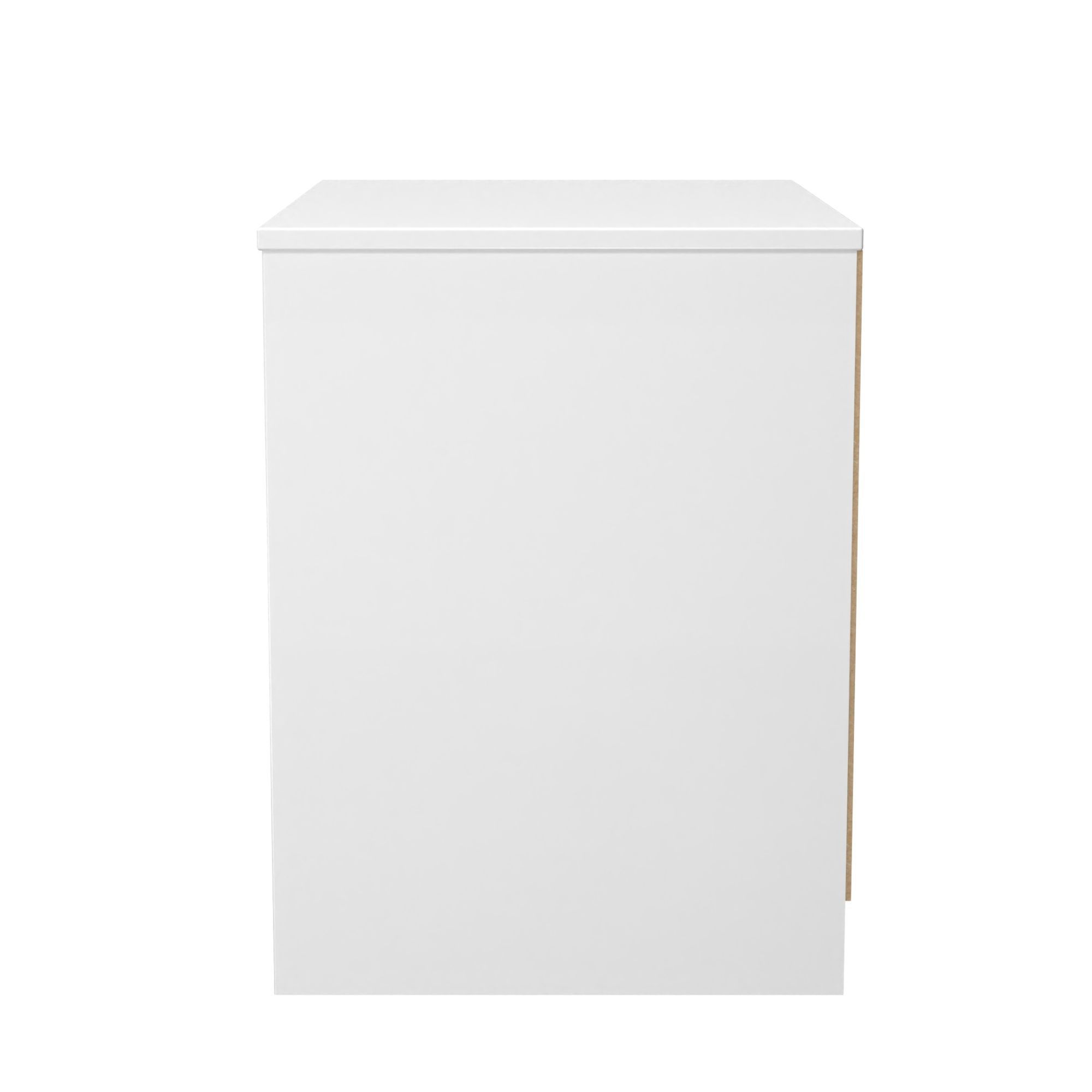San Jose Ready assembled Duck egg blue & white 2 Drawer Bedside chest (H)521mm (W)570mm (D)395mm