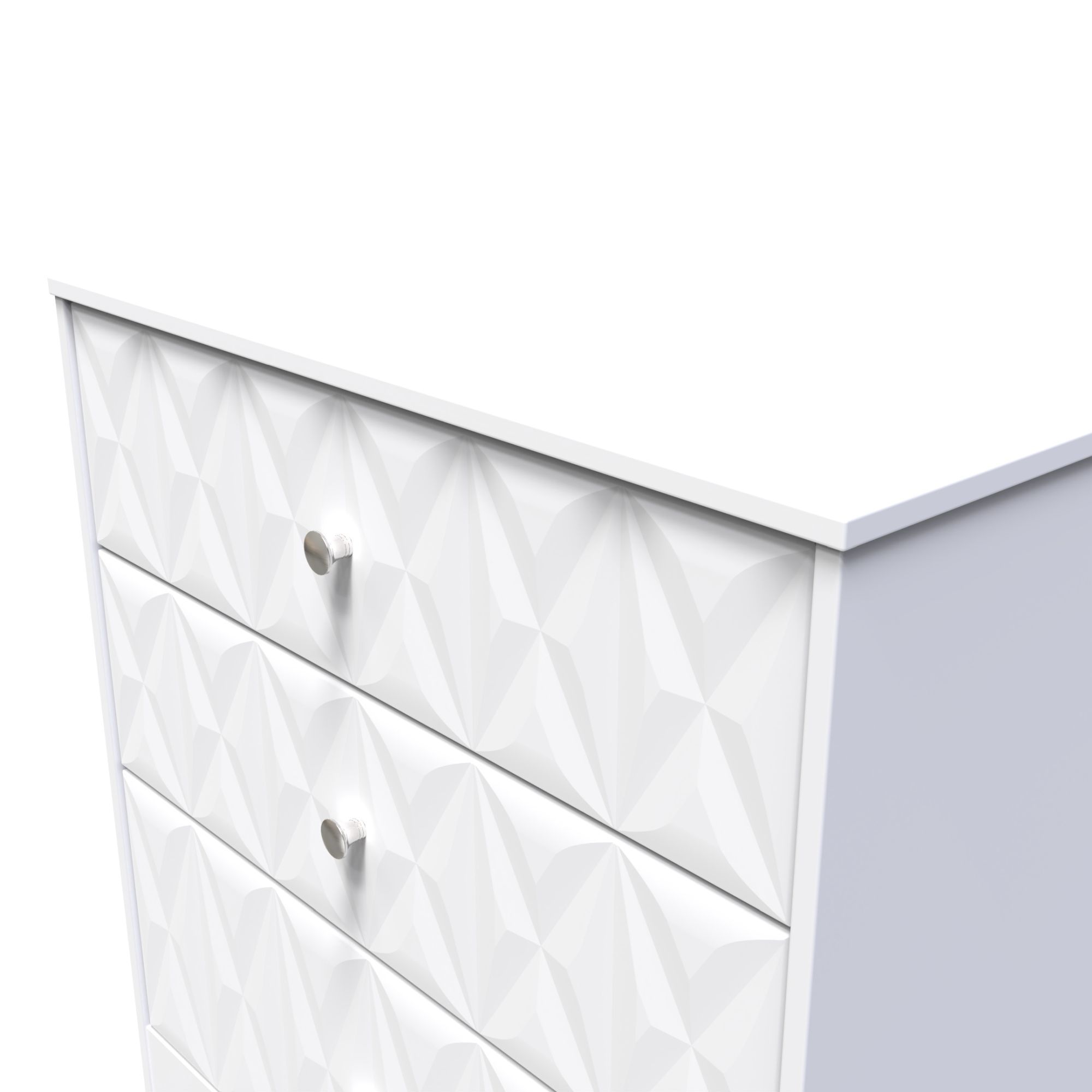 San Jose Ready assembled White 3 Drawer Chest (H)791mm (W)766mm (D)395mm