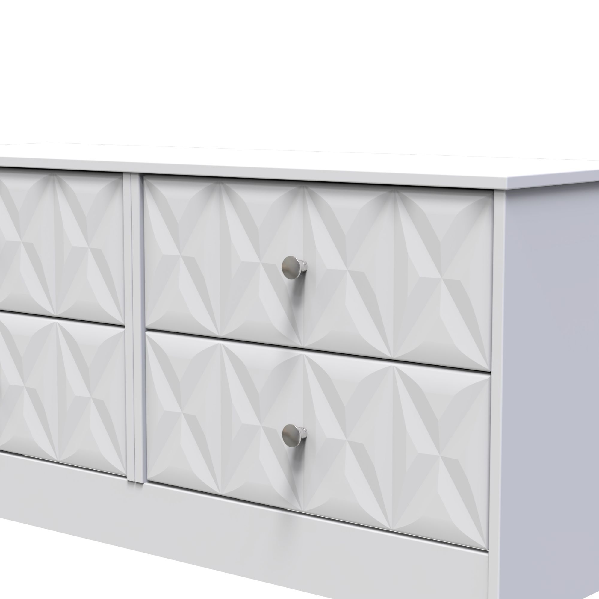 San Jose Ready assembled White 4 Drawer Bed box (H)521mm (W)1146mm (D)395mm