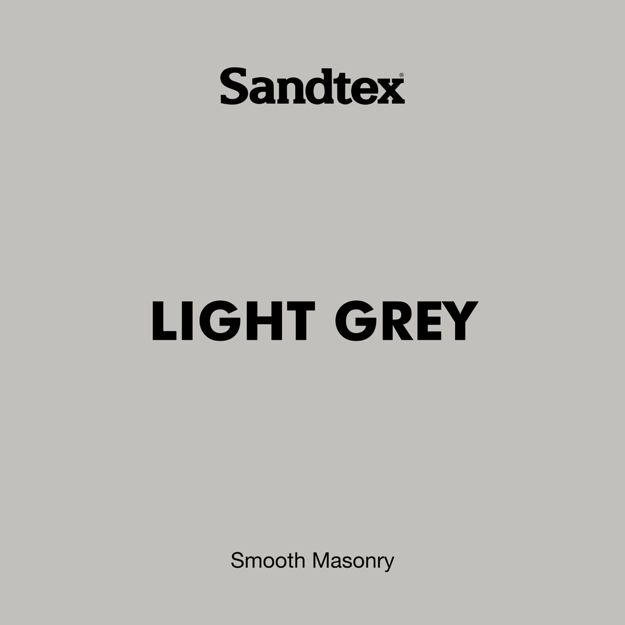 Sandtex Light grey Matt Masonry paint, 5L Tub
