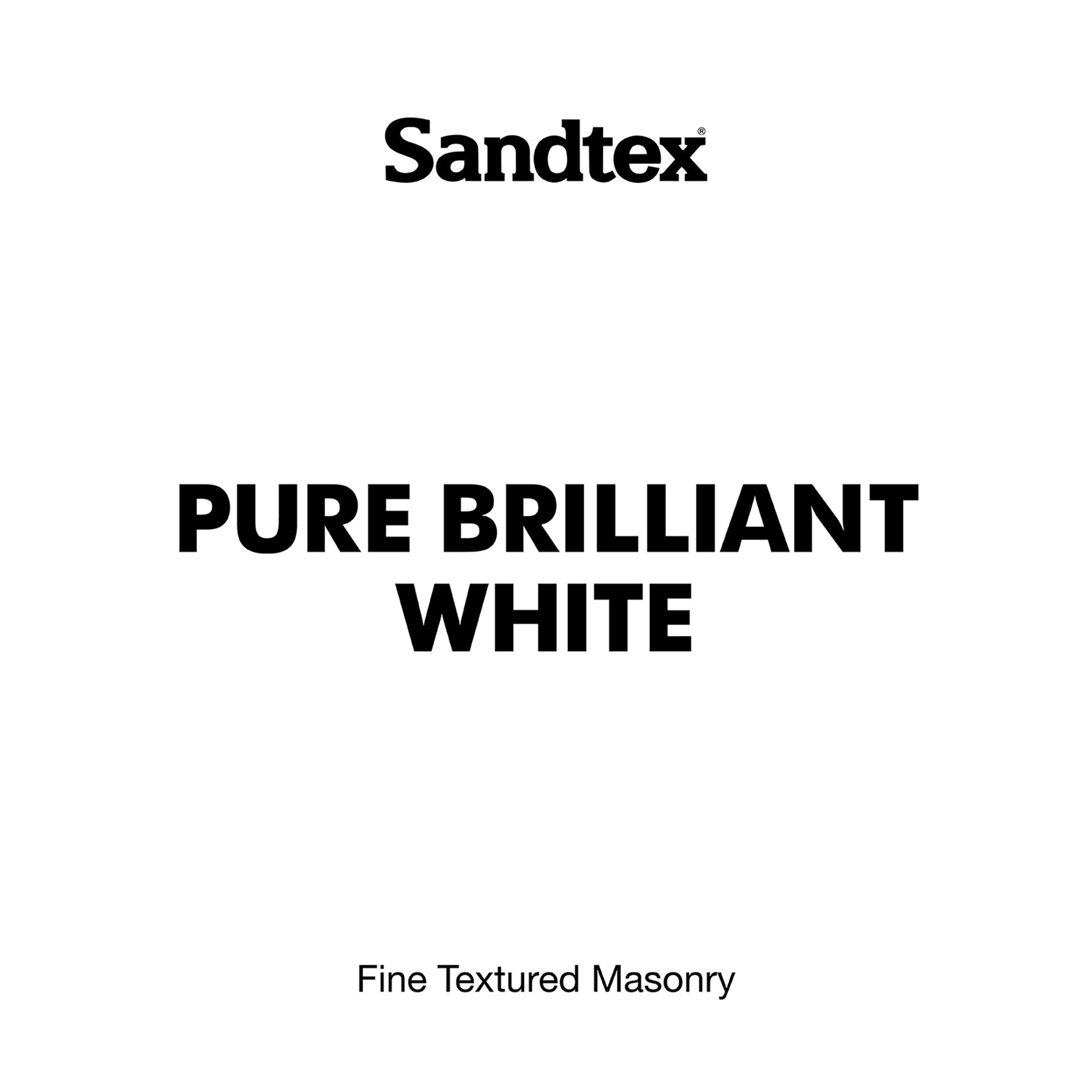 Sandtex Pure brilliant white Textured Masonry paint, 10L