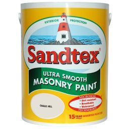 Sandtex Ultra smooth Chalk hill brown Masonry paint, 5L