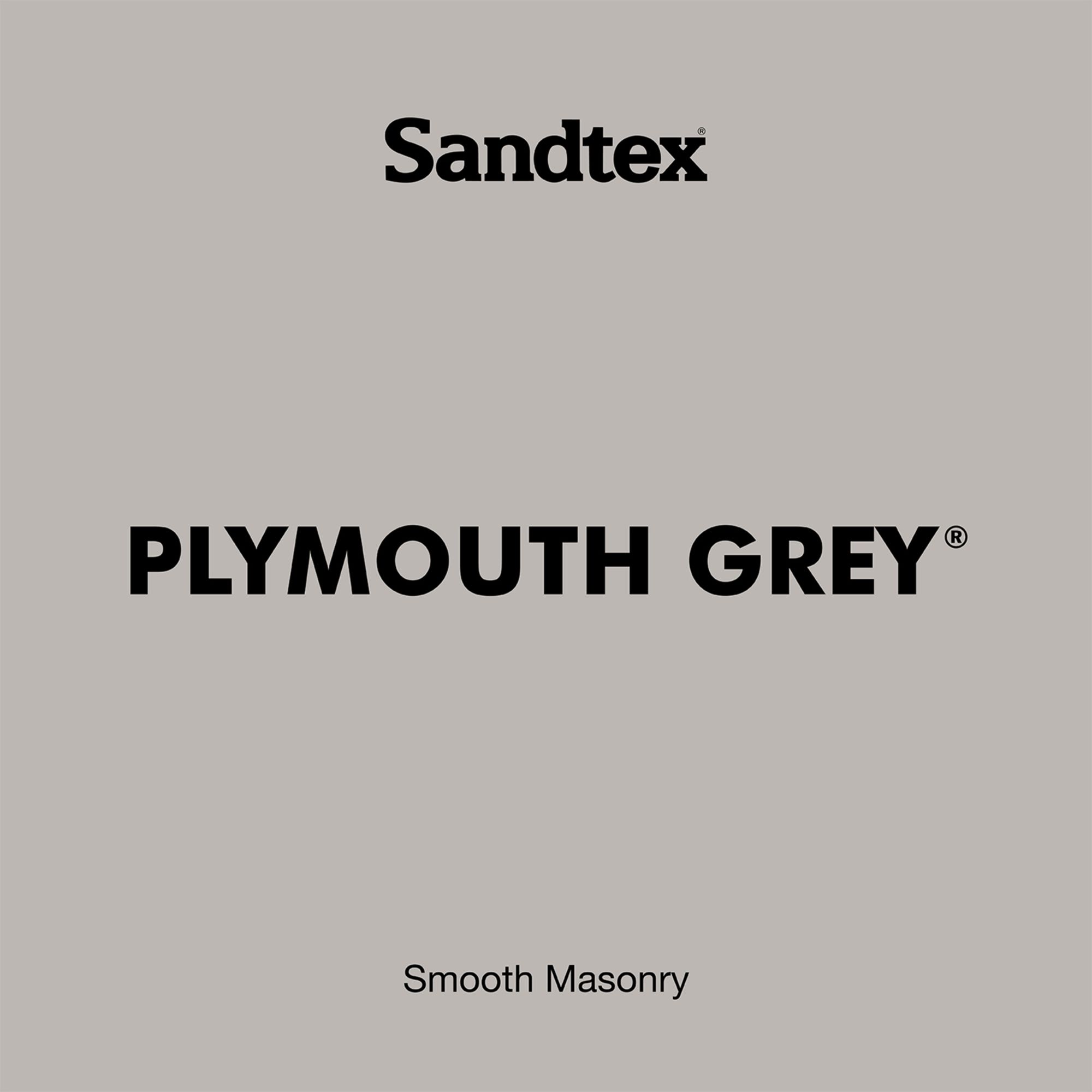 Sandtex Ultra smooth Plymouth grey Masonry paint, 5L