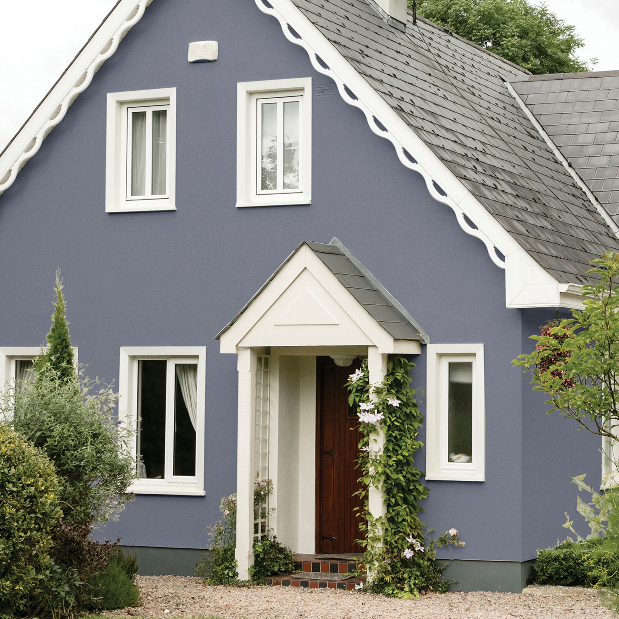 Sandtex Vermont Grey Matt Masonry paint, 5L Tub