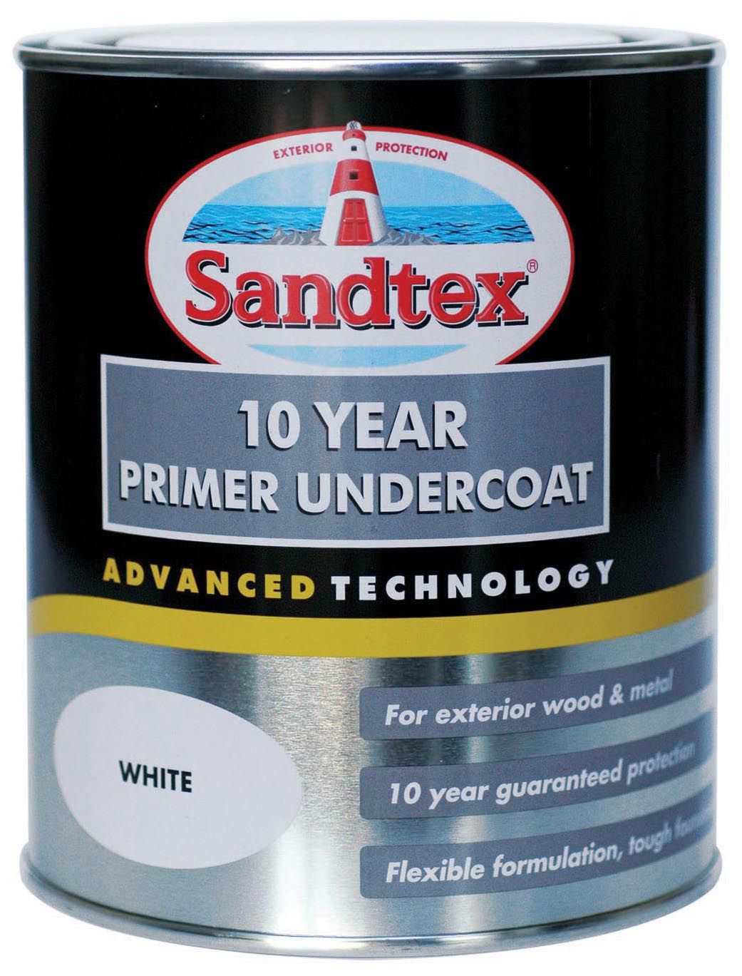 Sandtex White Metal & wood Undercoat, 750ml