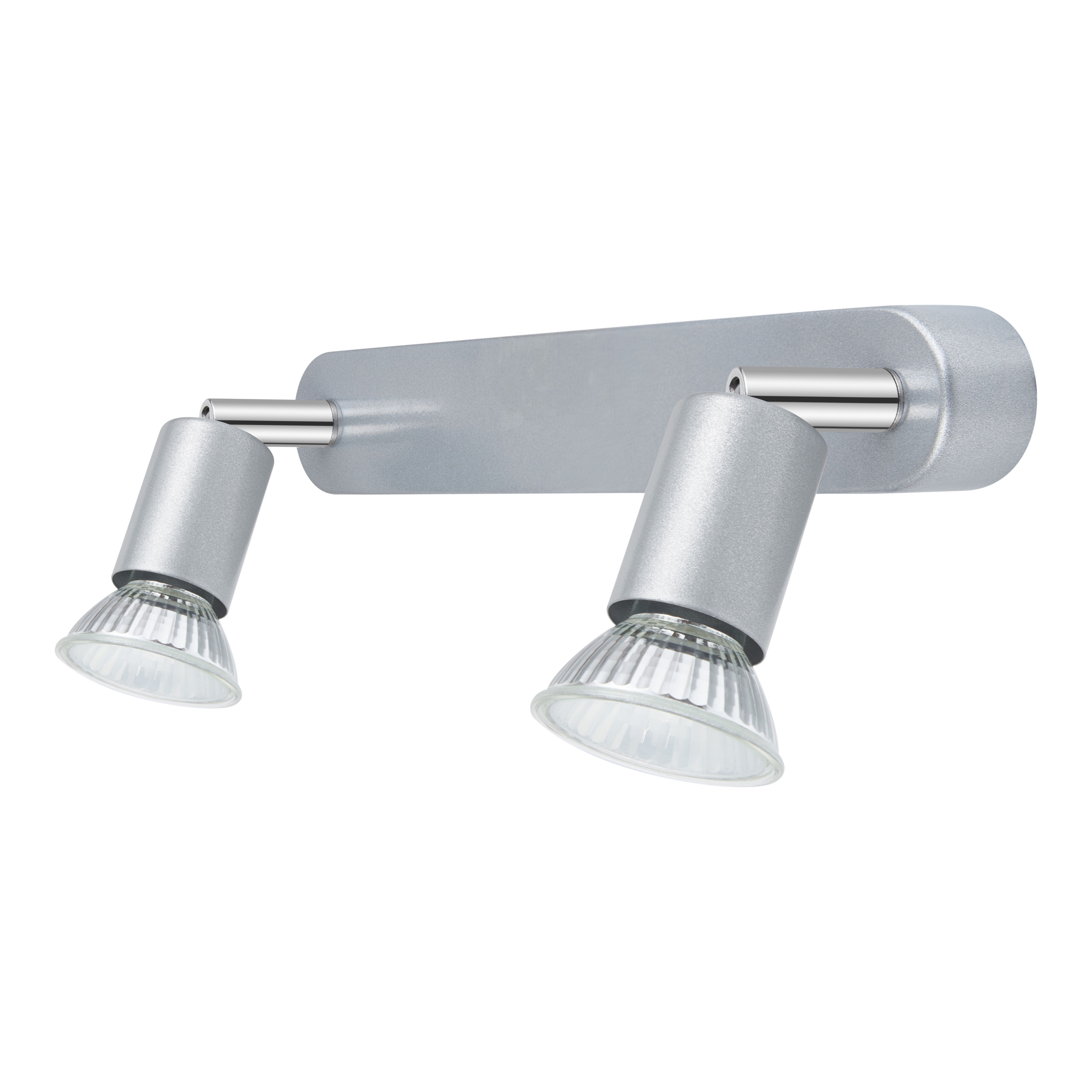 Sasha Bar Gloss Silver 2 Light Spotlight