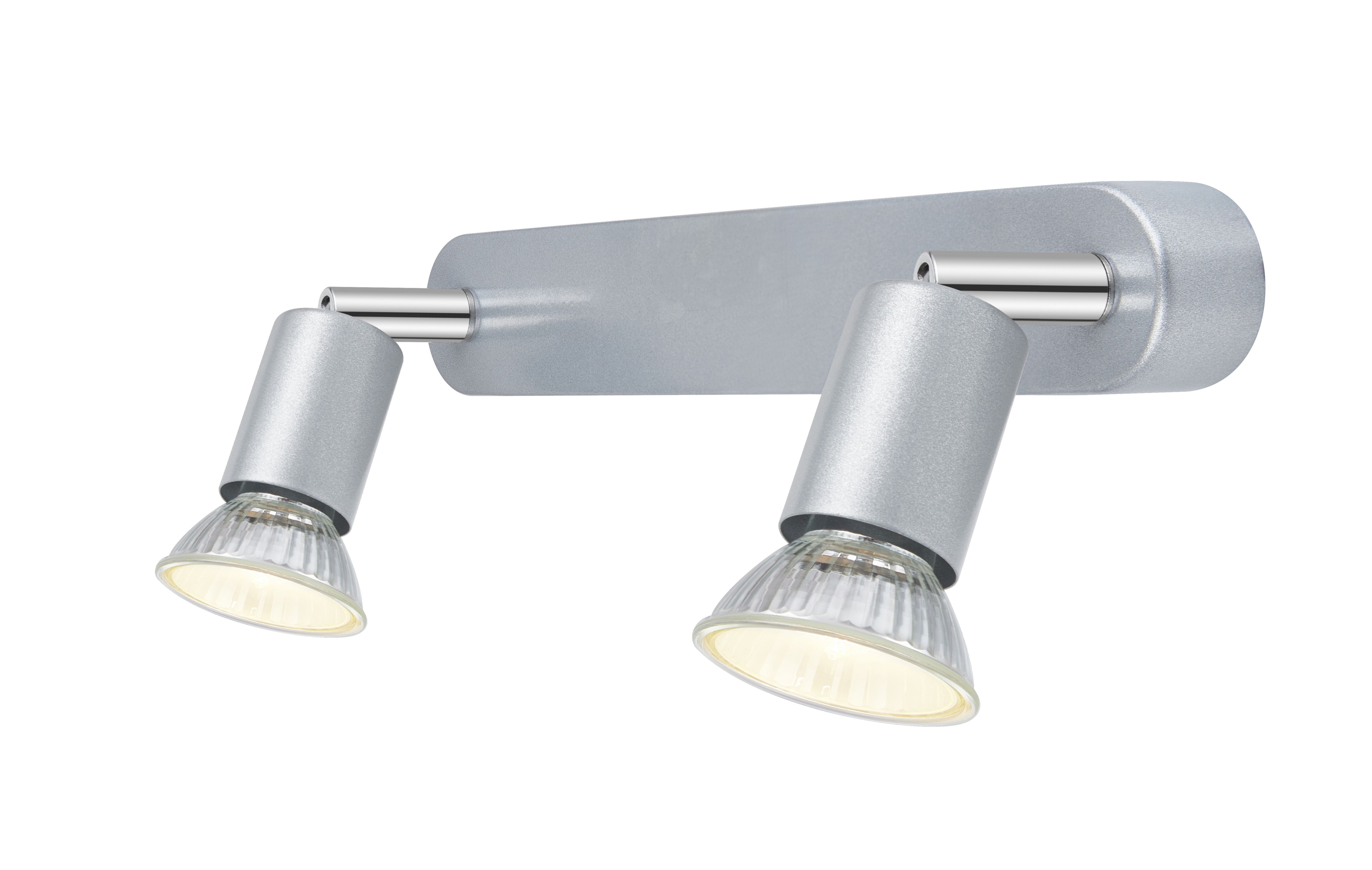 Sasha Bar Gloss Silver 2 Light Spotlight
