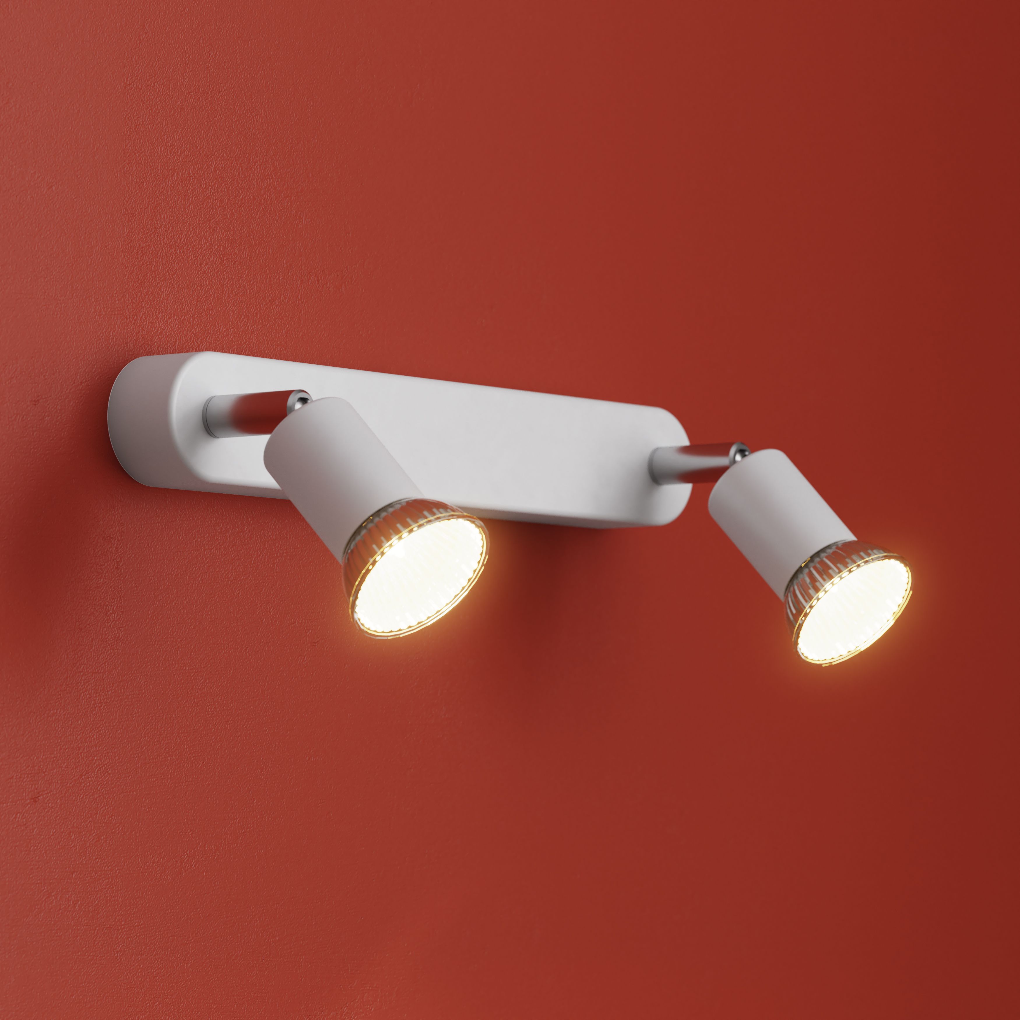 Sasha Bar Gloss White 2 Light Spotlight