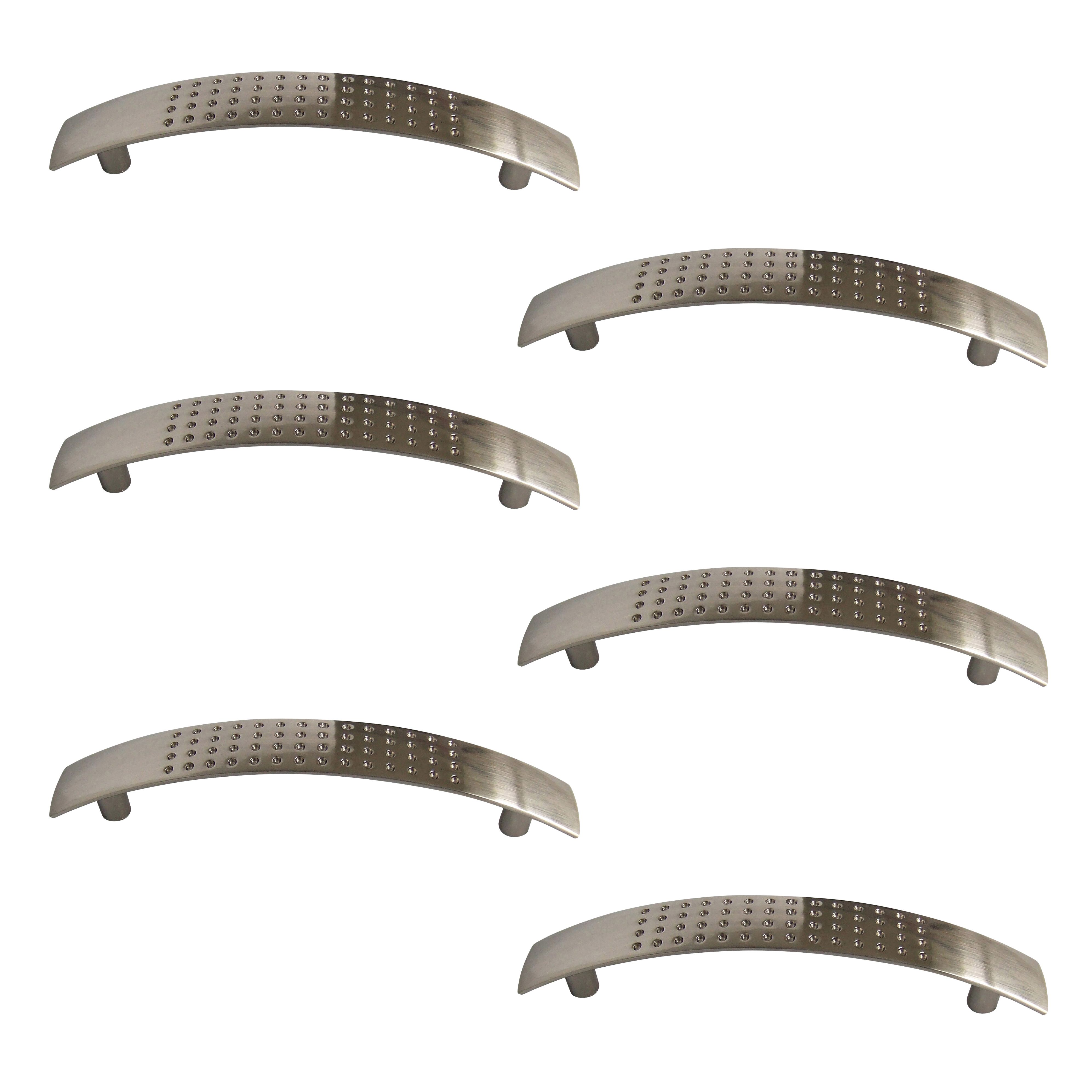 Satin Nickel effect Kitchen Furniture Handle (L)96mm