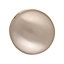 Satin Nickel effect Zamac Round Door knob (Dia)54mm, Pair