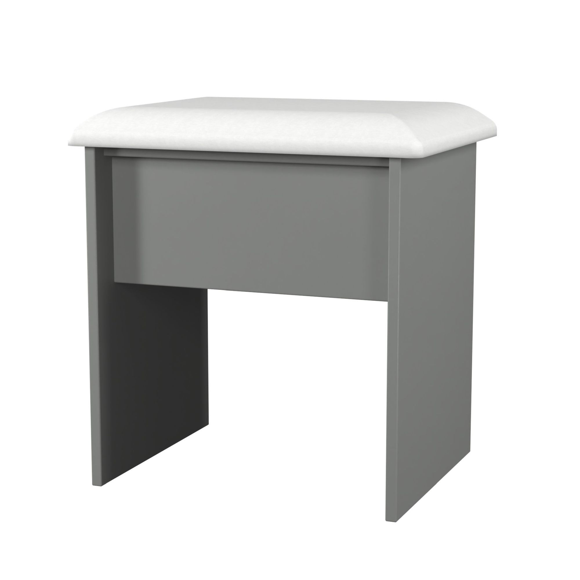 Savona Dusk grey Dressing table stool