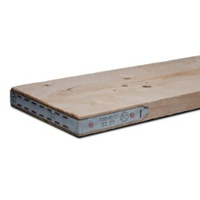 Sawn Softwood Scaffold board (L)2.4m (W)0.23m (T)38mm , Pack of 3 30780g