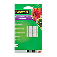 Scotch Polyisobutylene (PIB) White Mounting Tape (L)10m (W)8mm, Pack of 84