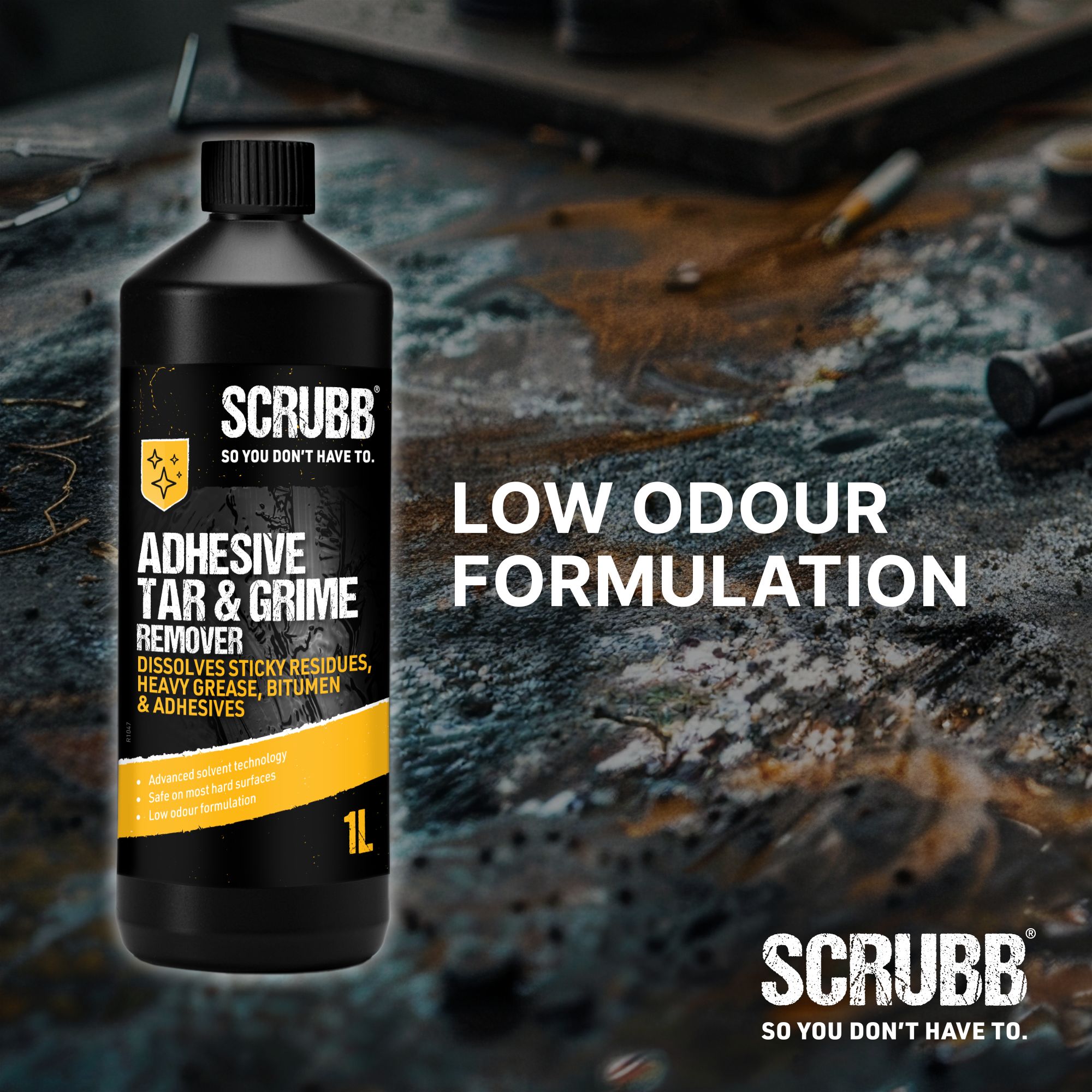 SCRUBB Adhesive, tar & grime remover, 1L