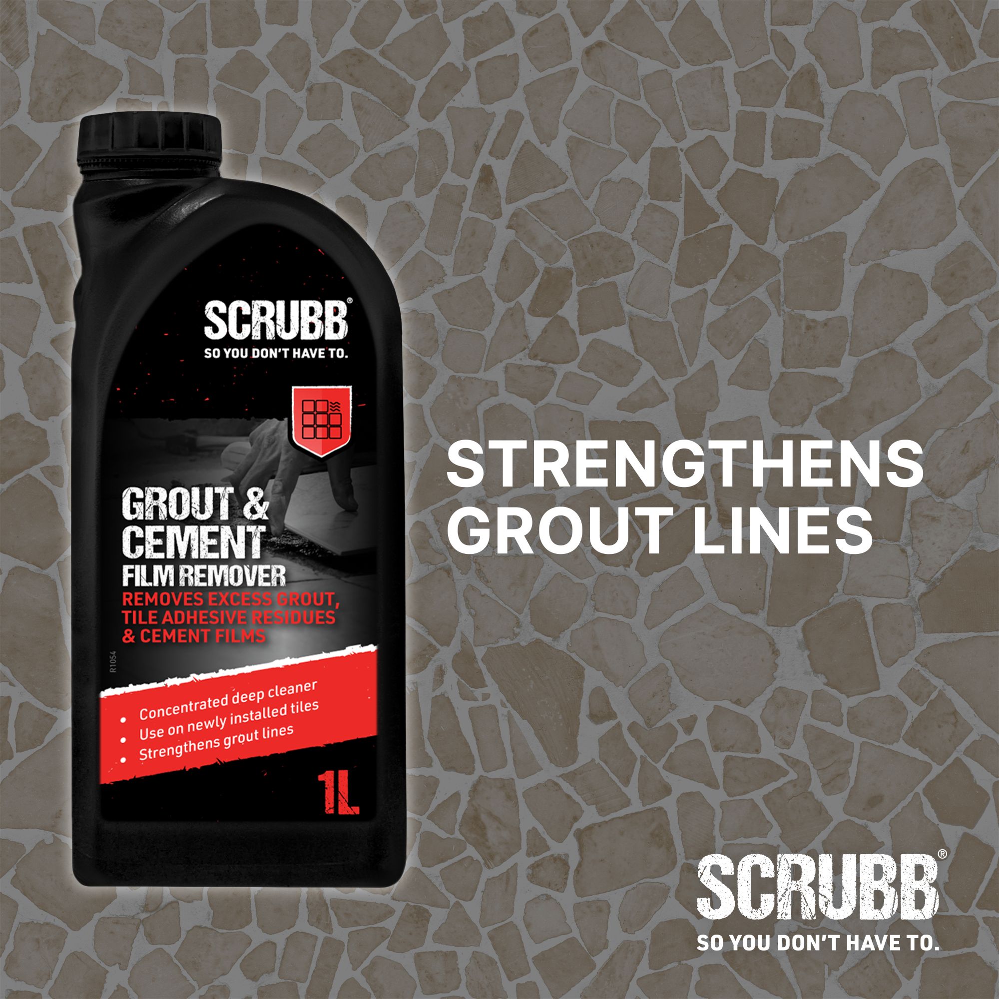 SCRUBB Grout & cement film remover, 1L