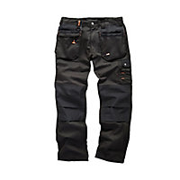 Scruffs Black Men's Multi-pocket trousers, W38" L32"