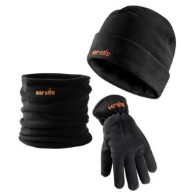 Scruffs Black Unisex Polar fleece accessory pack One size, Set of 3
