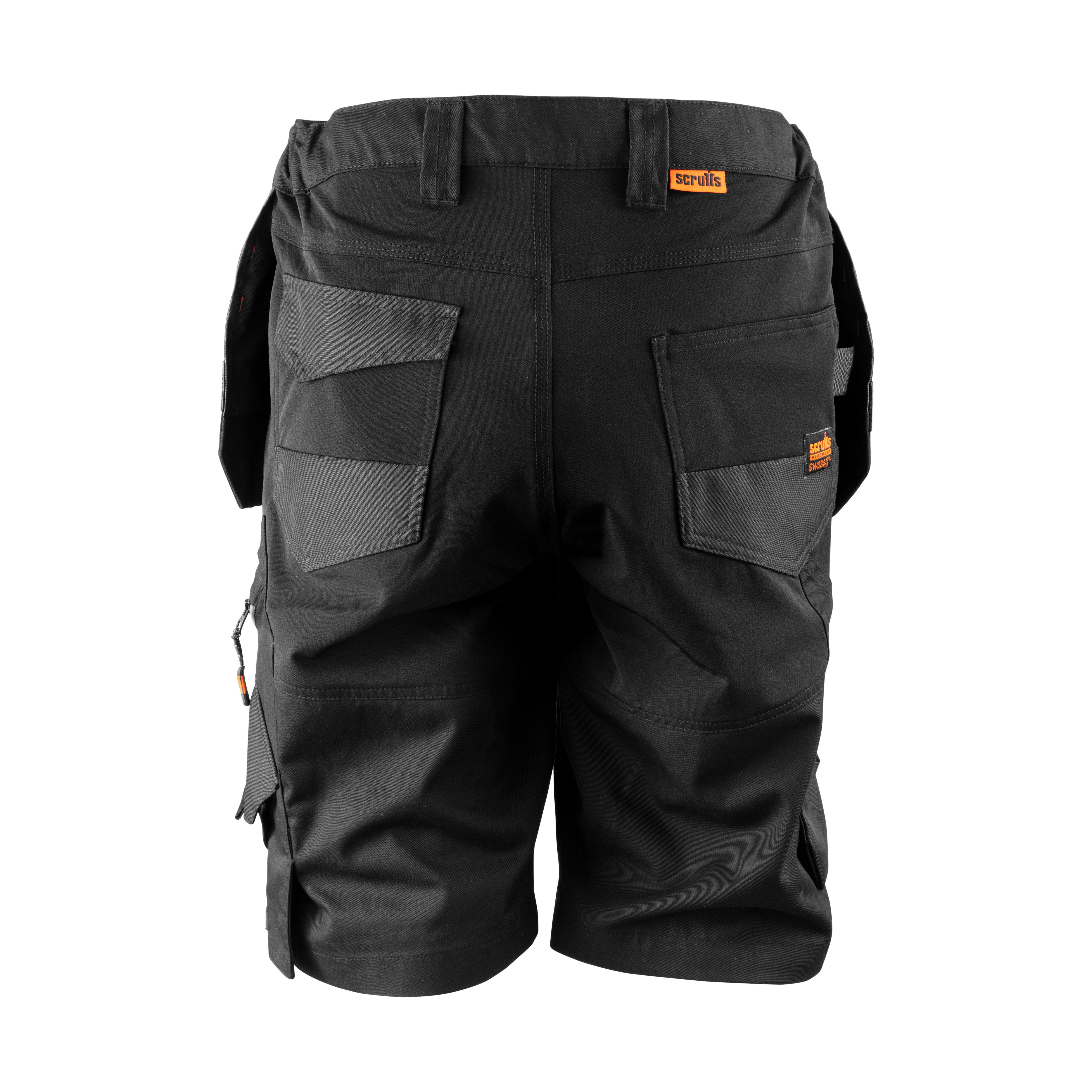 Scruffs Tradeflex Black Shorts, Size 12