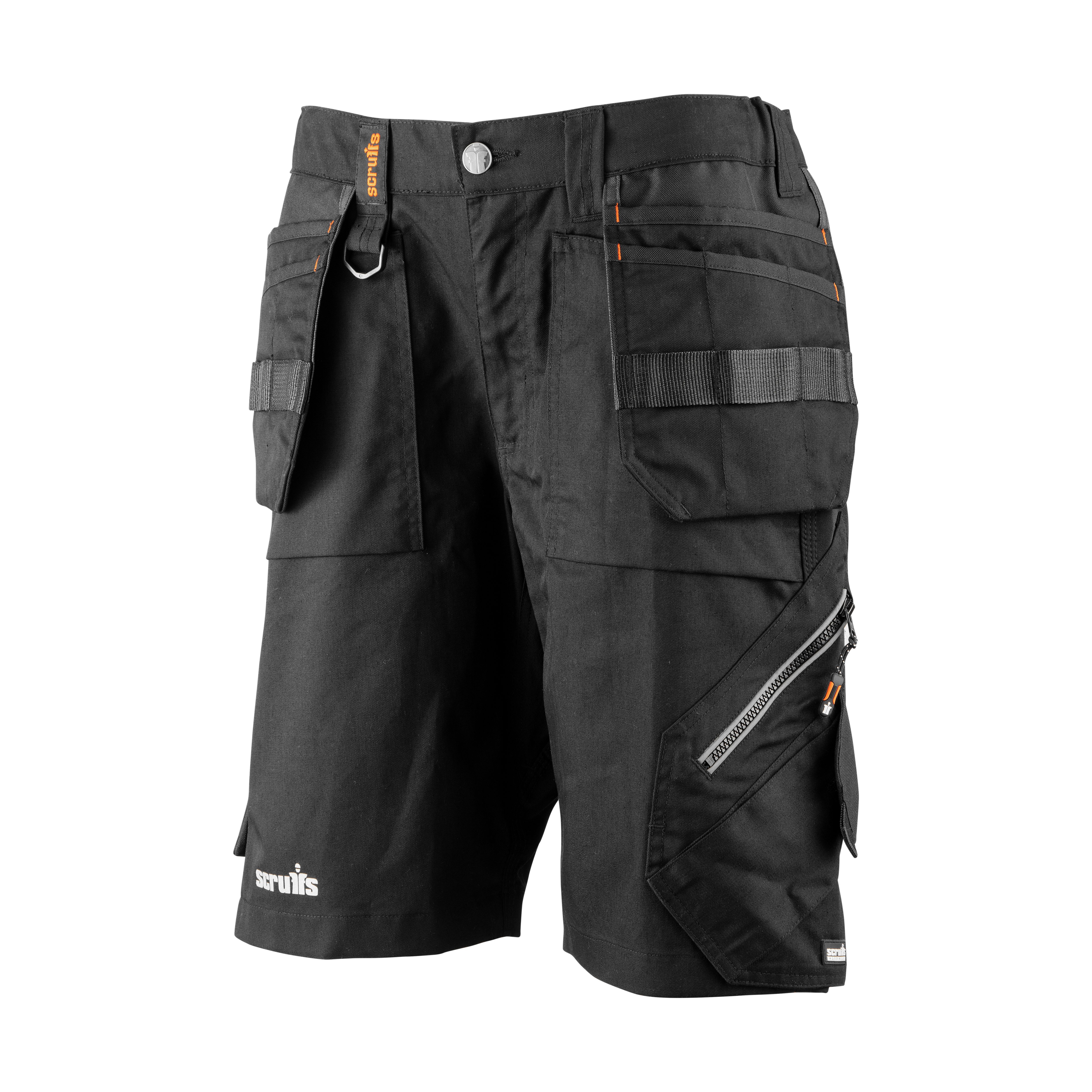 Scruffs Tradeflex Black Shorts, Size 14