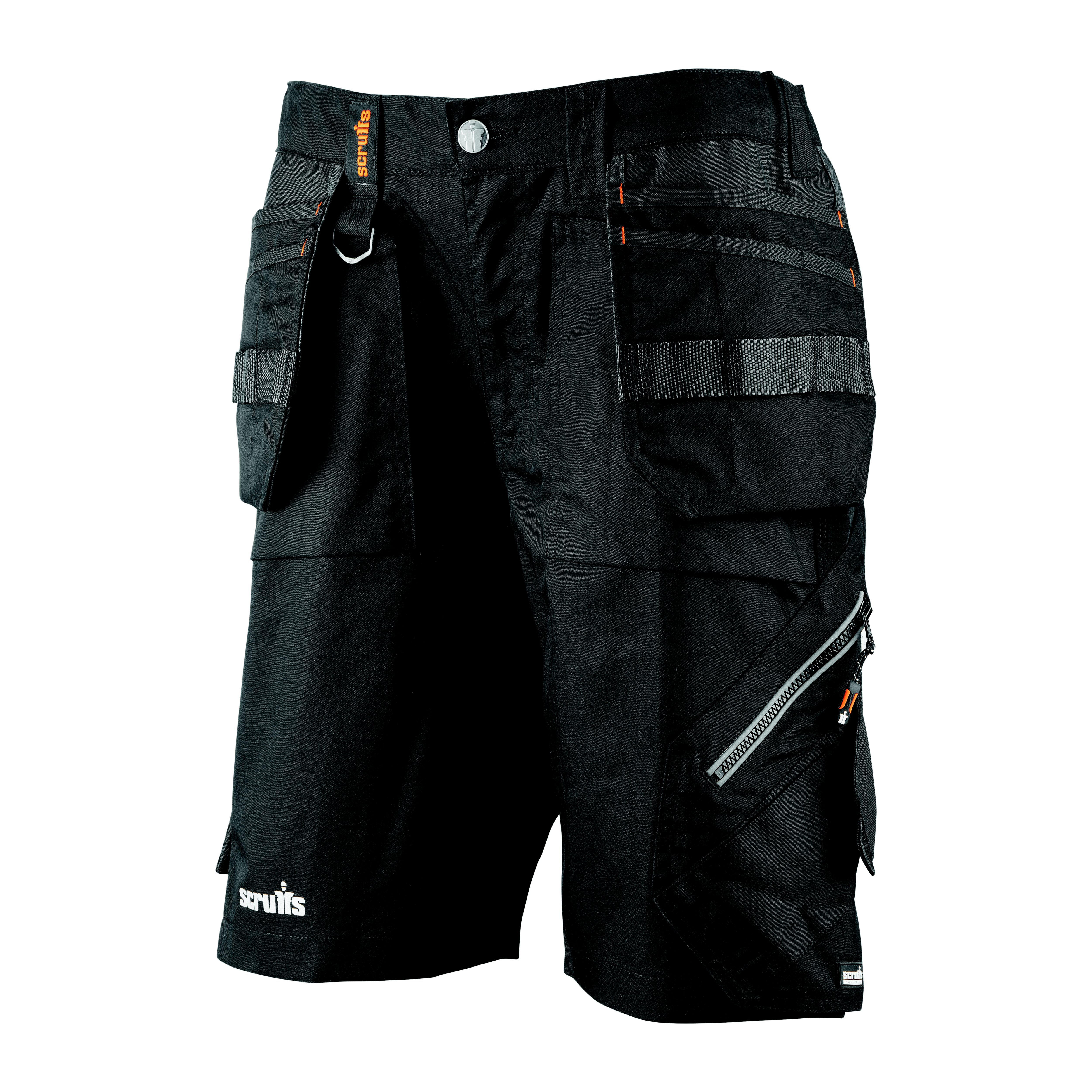Scruffs Tradeflex Black Shorts, Size 8