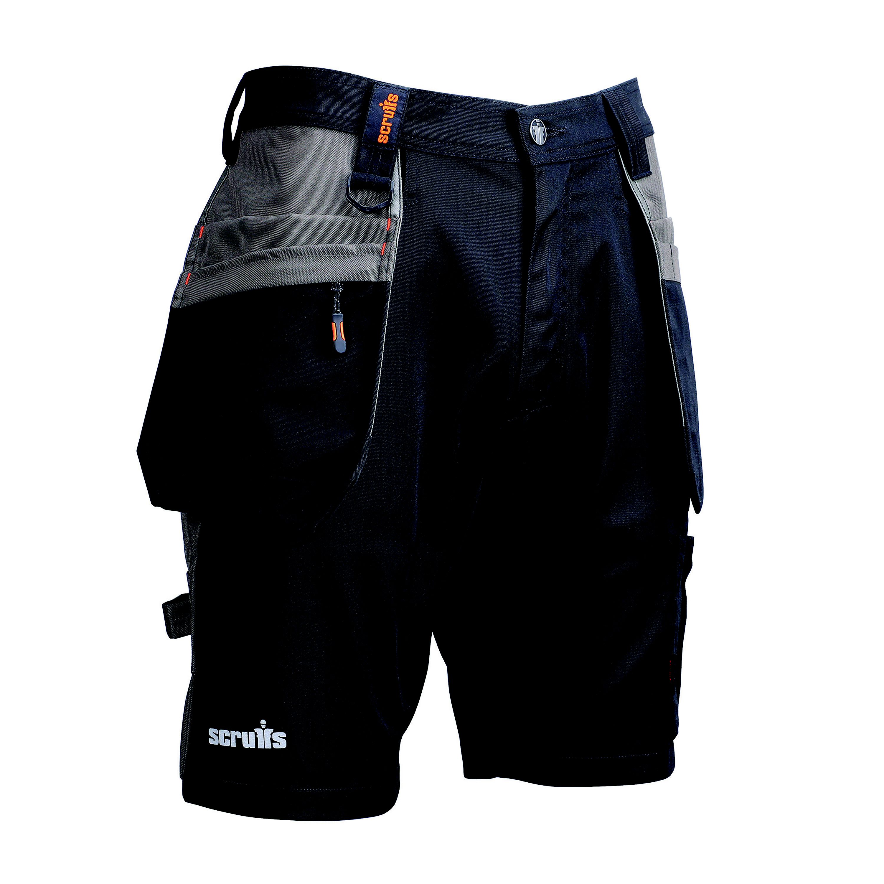 Scruffs Worker plus Black Men's Shorts W38"