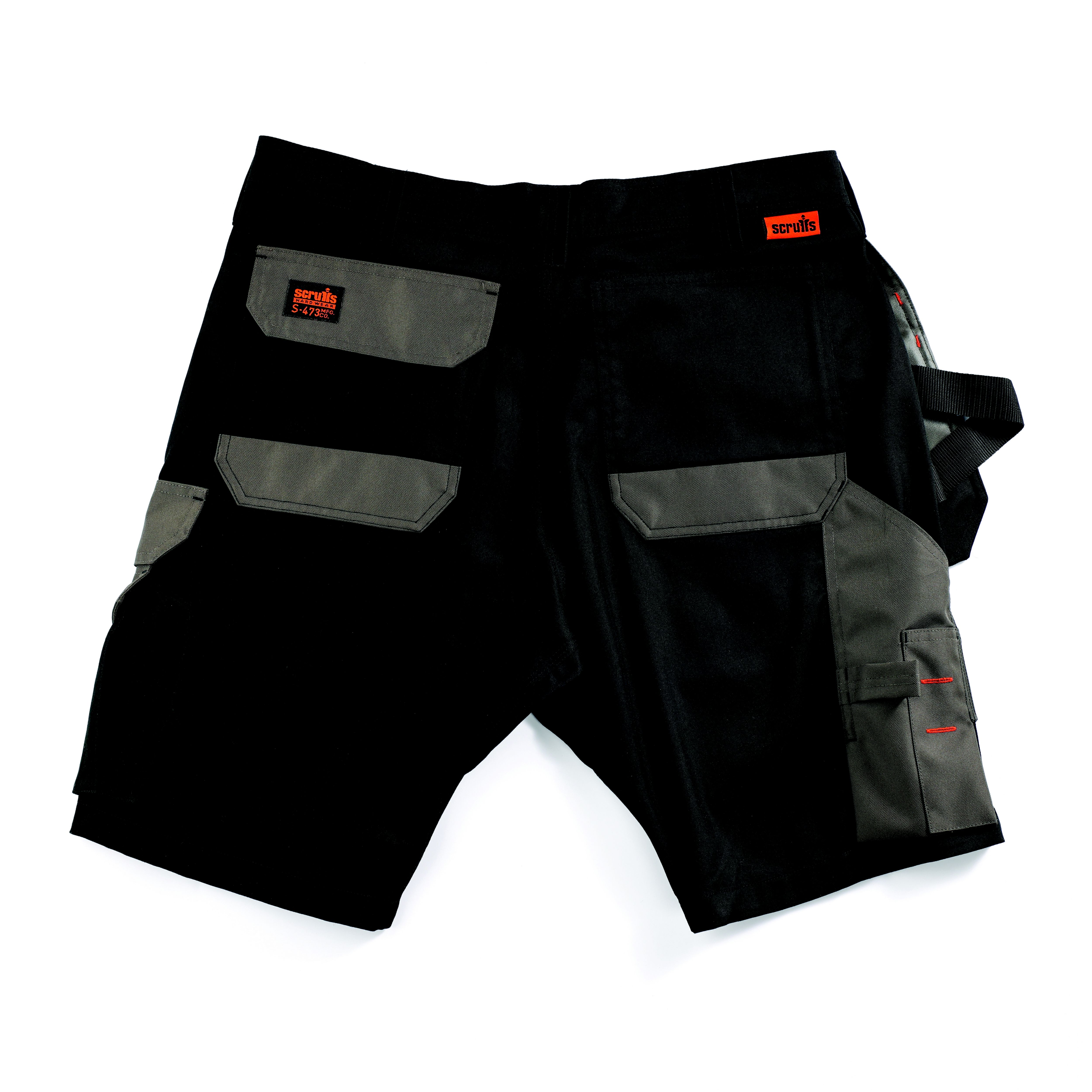 Scruffs Worker plus Black Men's Shorts W38"