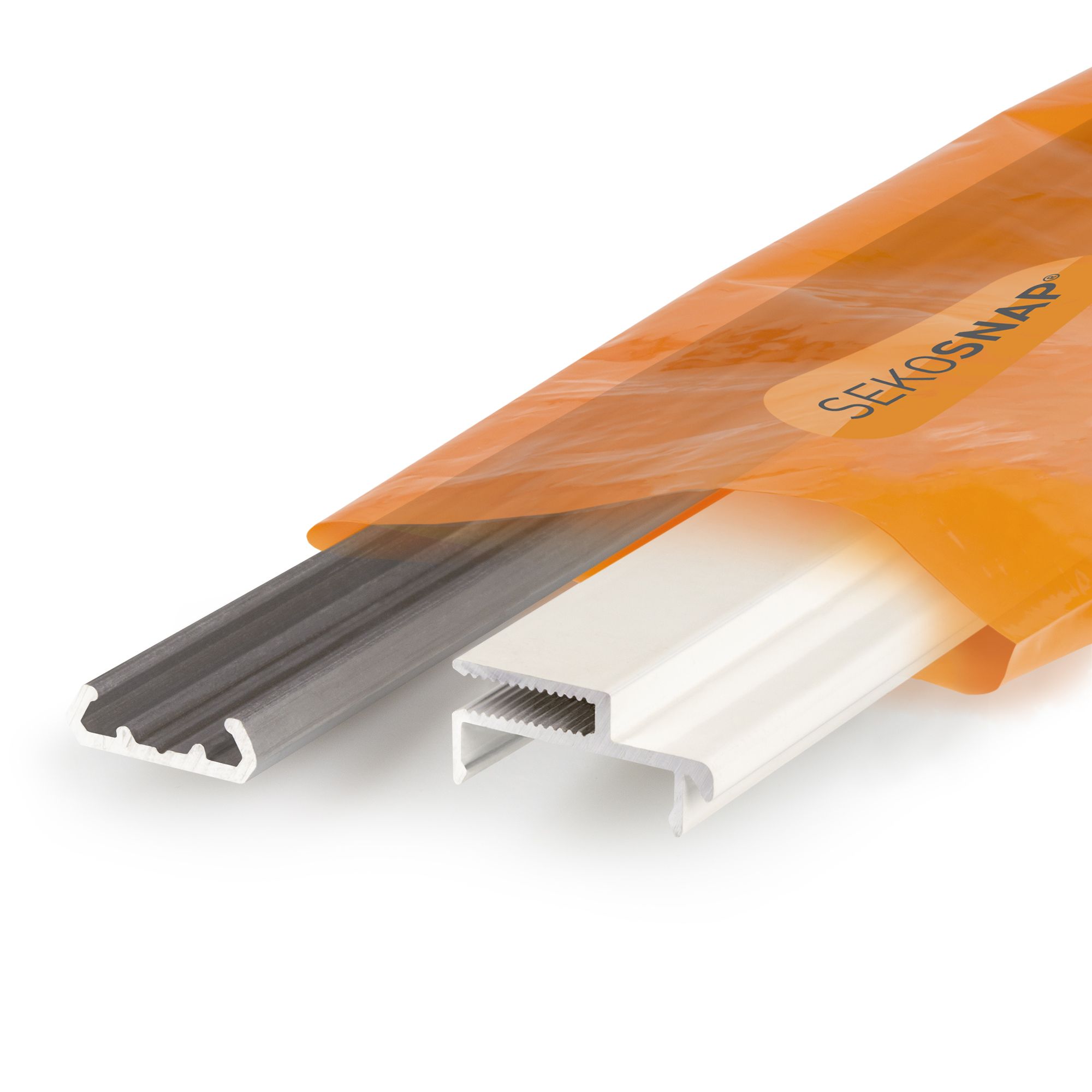 SekoSnap White Aluminium Glazing bar, (L)3m (W)26mm (T)14mm