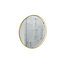 Sensio Aspect Brass effect Circular Wall-mounted Bathroom Illuminated mirror (H)60cm (W)60cm