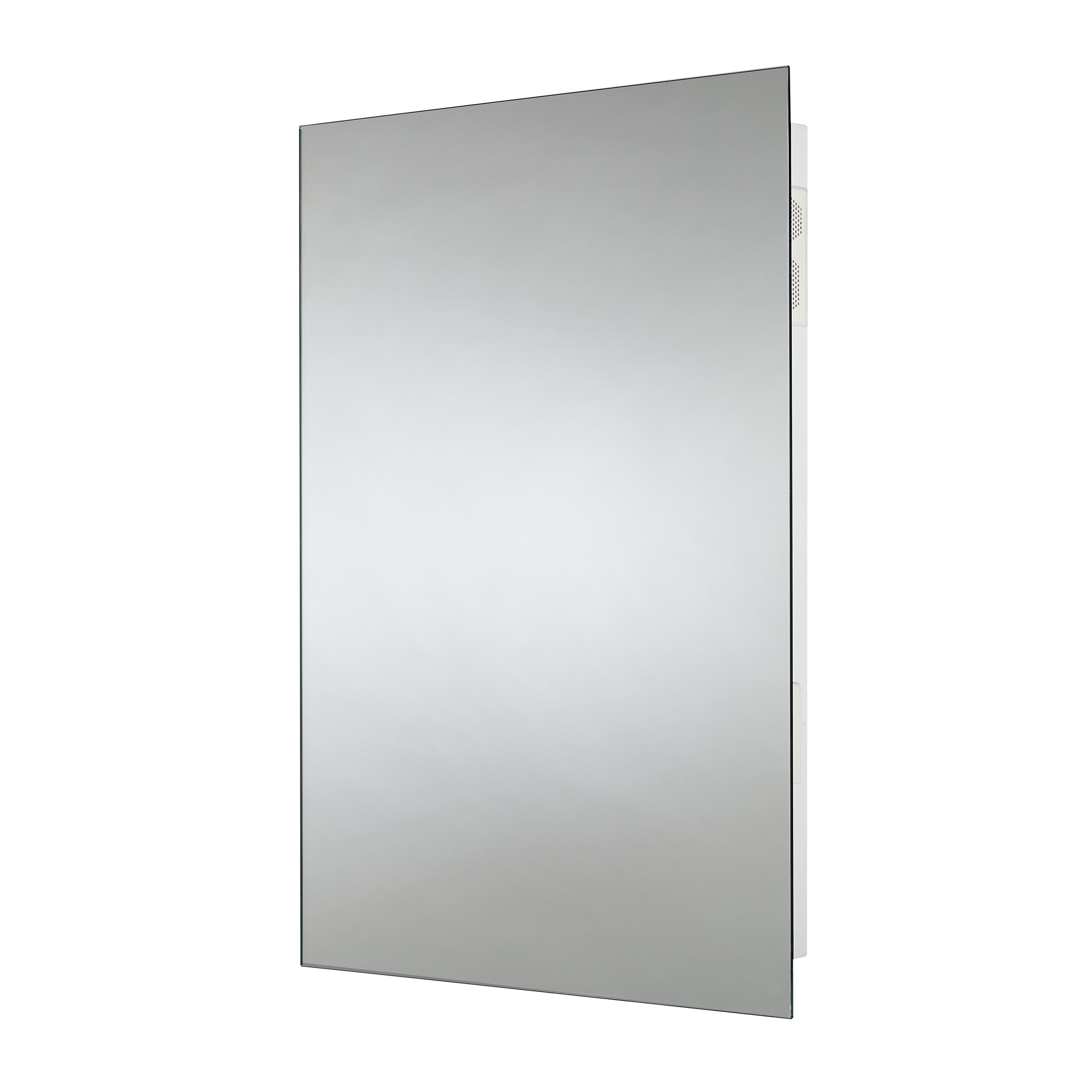 Sensio Avalon Rectangular Wall-mounted Bathroom Illuminated Mirror with Bluetooth speakers (H)70cm (W)50cm