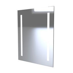 Sensio Ester Plus Rectangular Illuminated Frameless Illuminated mirror (H)650mm (W)500mm