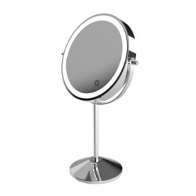 Sensio Fluer Circular Illuminated Framed Bathroom mirror (H)375mm (W)200mm