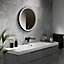 Sensio Frontier Black Circular Wall-mounted Bathroom Illuminated mirror (H)60cm (W)60cm