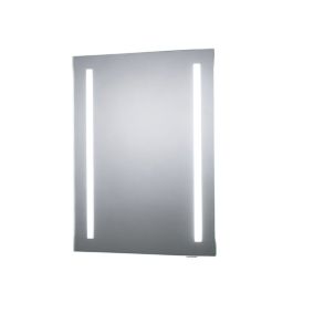 Sensio Isla Rectangular Illuminated Bathroom mirror (H)500mm (W)390mm