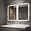 Sensio Libra Rectangular Wall-mounted Bathroom Illuminated Colour-changing mirror (H)70cm (W)50cm