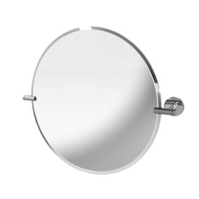Sensio Pearl Circular Non illuminated Frameless Bathroom mirror (H)500mm (W)500mm
