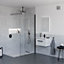 Sensio Silver effect Rectangular Wall-mounted Bathroom Illuminated mirror (H)70cm (W)50cm