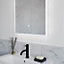 Sensio Silver effect Rectangular Wall-mounted Bathroom Illuminated mirror (H)70cm (W)50cm