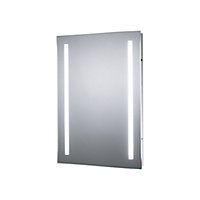Sensio Uno Rectangular Wall-mounted Bathroom Illuminated Bathroom mirror (H)70cm (W)50cm