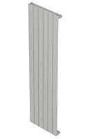 Seren Égalrad Matt silver Vertical Designer Radiator, (W)578mm x (H)1800mm