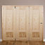 Severn 2 panel Unglazed Pine Internal Folding Door set, (H)2035mm (W)2374mm
