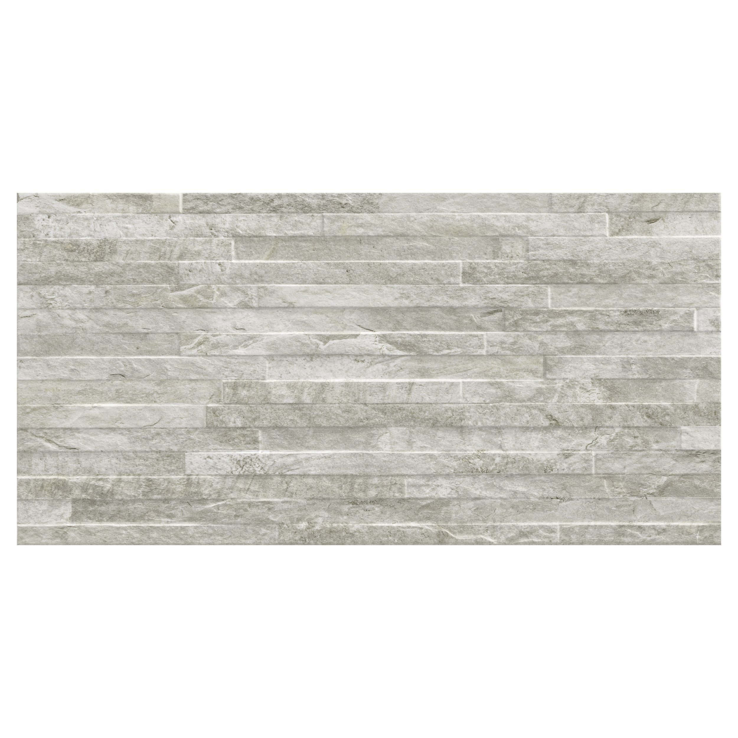 Shaded Slate Beige Matt 3d Decor Stone Effect Porcelain Wall Tile Pack Of 6 L 600mm W 300mm Tradepoint